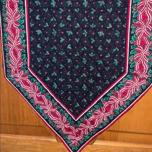 Vera Bradley Holiday Holly & Ribbons Table Runner